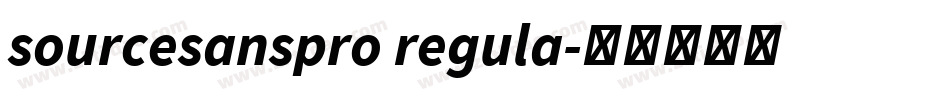 sourcesanspro regula字体转换